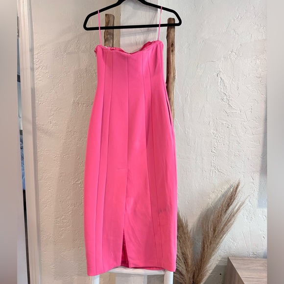 A.L.C. Elizabeth Dress in Grapefruit Pink Size 2 - Picture 6 of 9